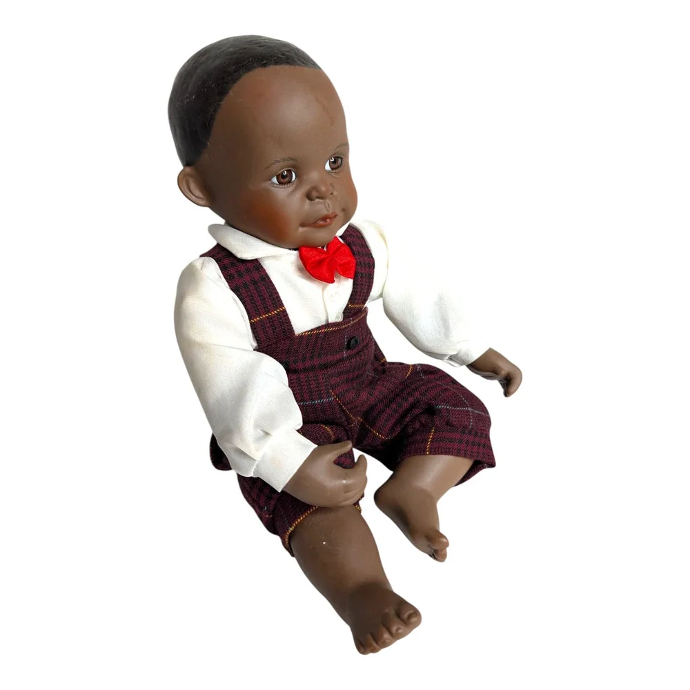Ashton Drake Yolanda Bello "David" Porcelain African American Boy Baby Doll Vtg - Picture 3 of 7